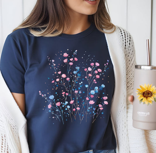 Floral Graphic Tees – Inspirational & Botanical Aesthetic T-Shirts for Women