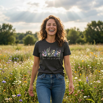 Floral Graphic Tees – Inspirational & Botanical Aesthetic T-Shirts for Women