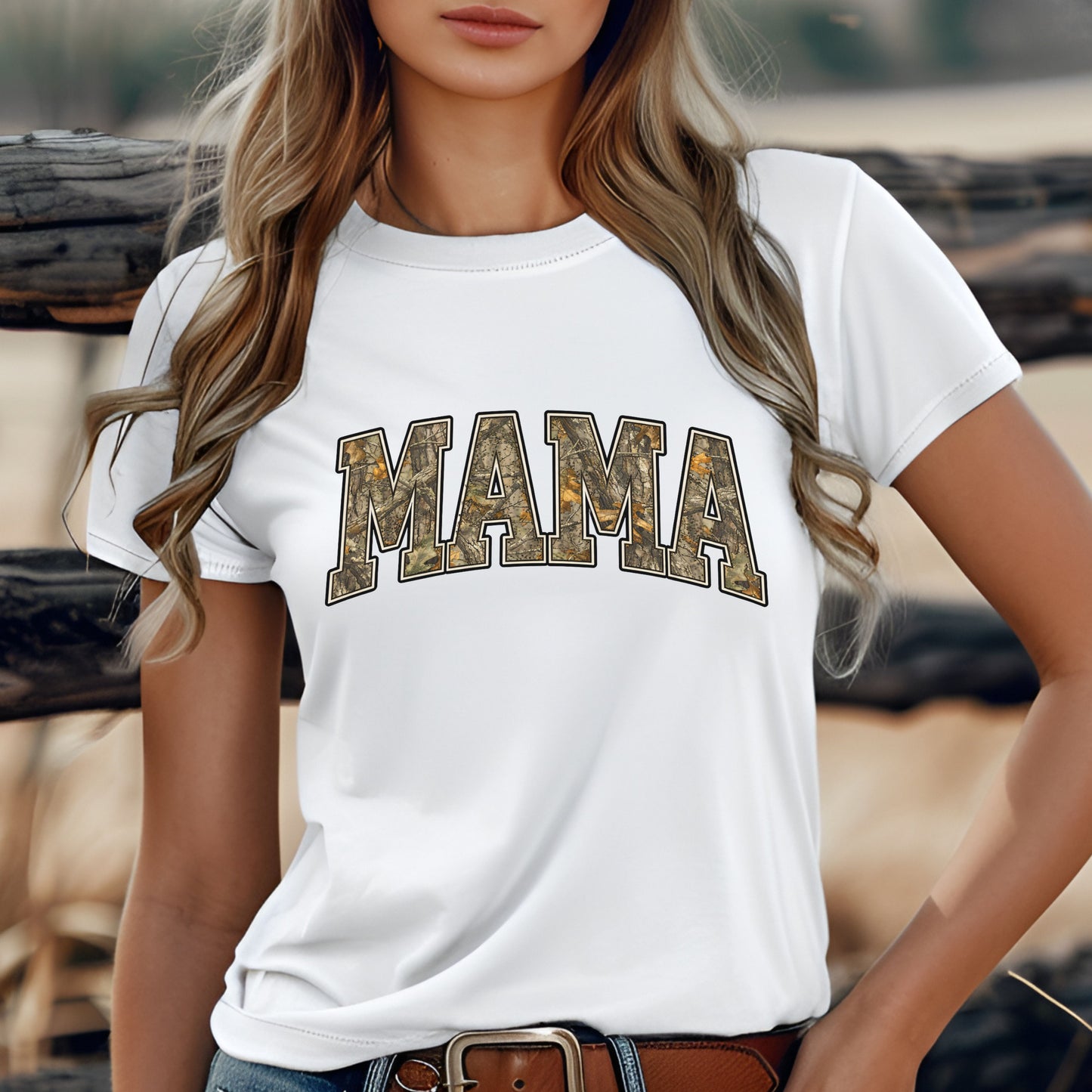 Mama Camo Graphic Tee – Stylish Everyday Mom Shirt