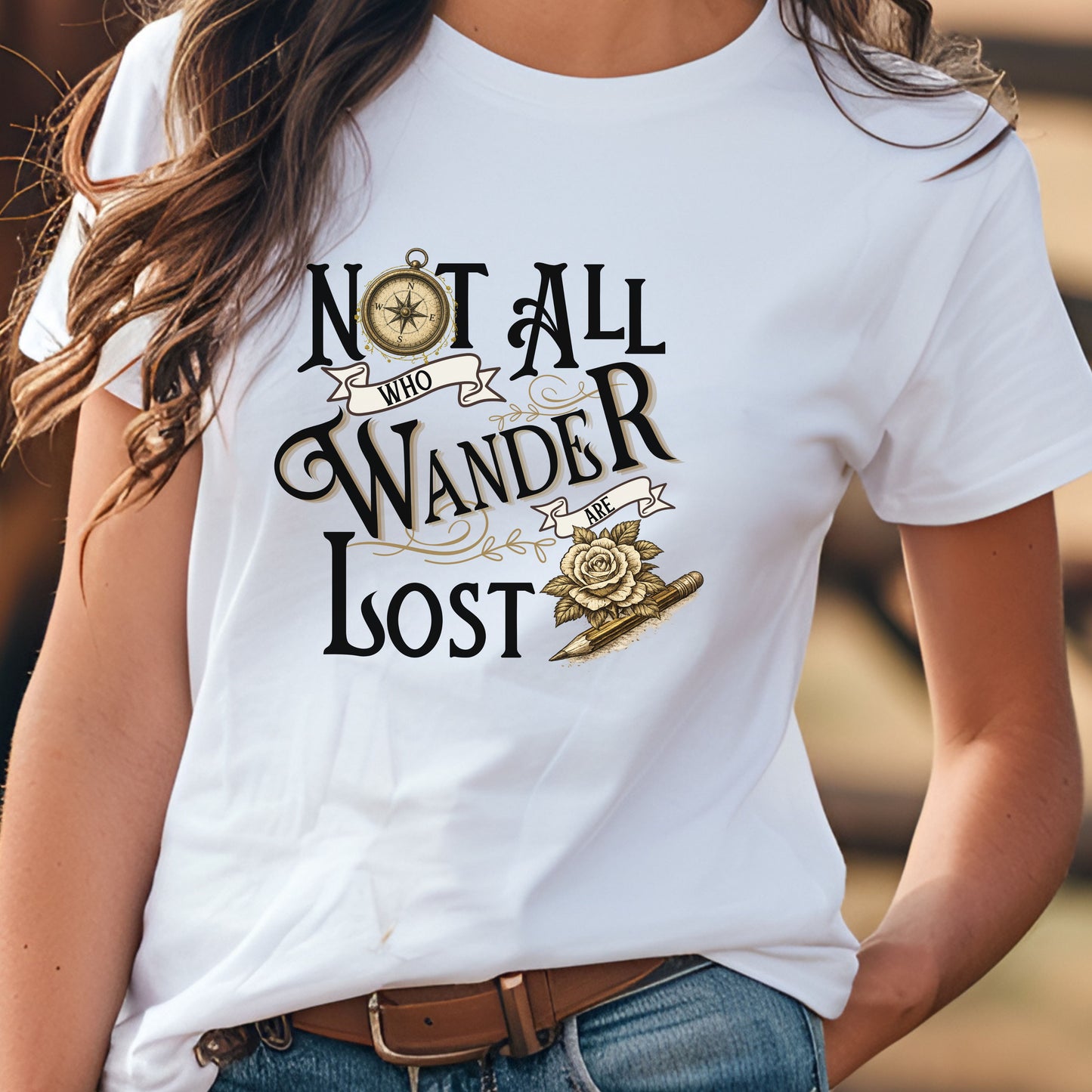 Not All Who Wander Are Lost T‑Shirt – Adventure Travel Graphic Tee