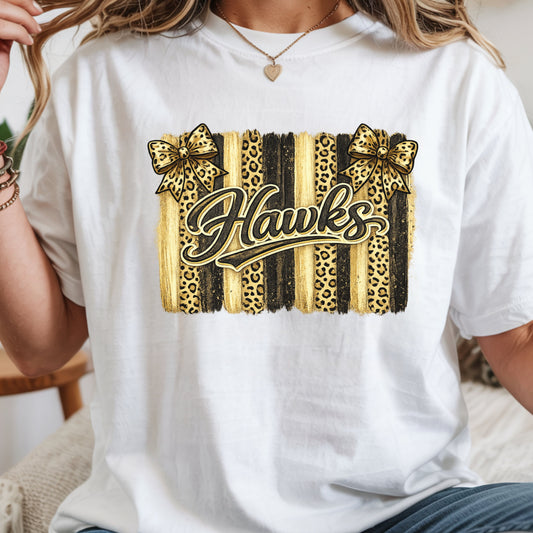 School Spirit Collection - Leopard Stripe T-Shirt