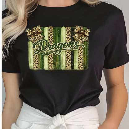 School Spirit Collection - Leopard Stripe T-Shirt