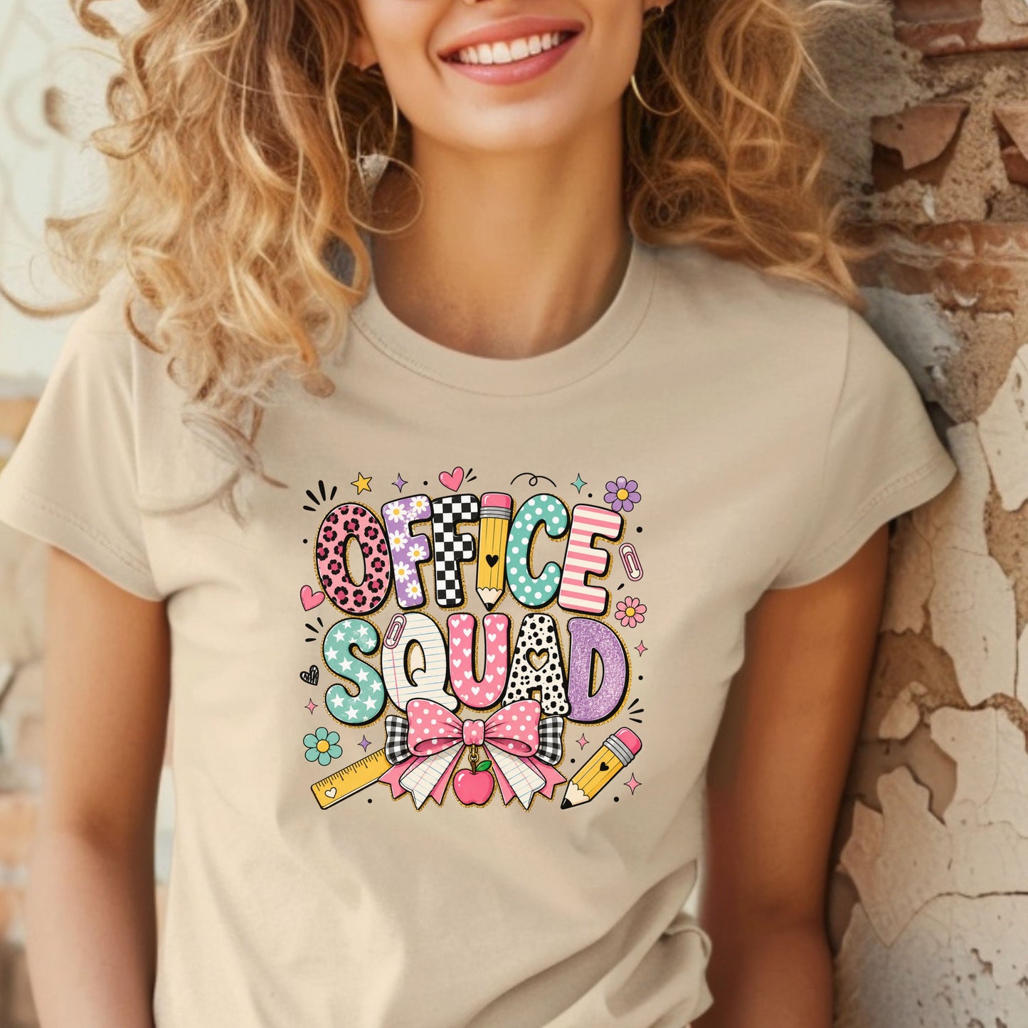 Office Squad T-Shirt — Cute Colorful Back-to-Work Graphic Tee