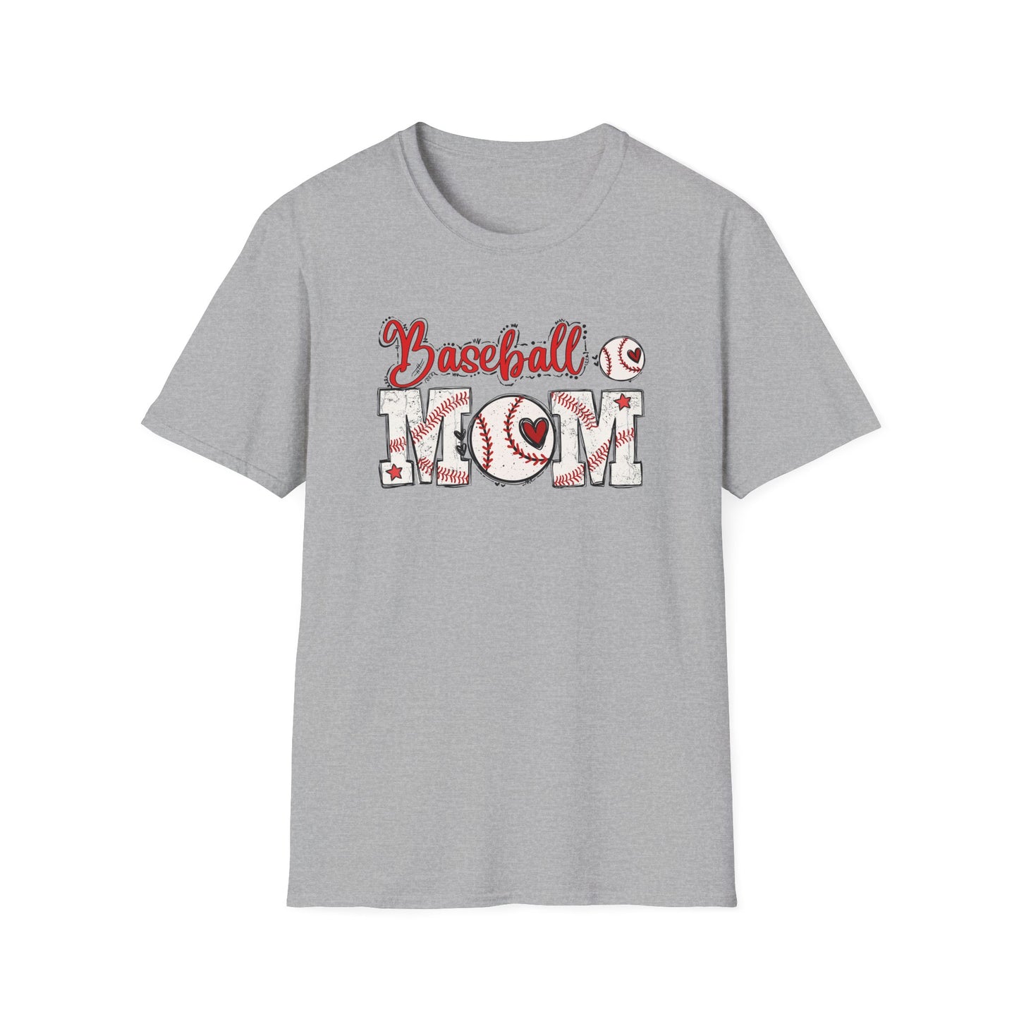Baseball Mom Heart Shirt – Cute Game Day Sports Mom Tee | Trendy Baseball Mama Graphic T-Shirt