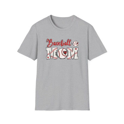 Baseball Mom Heart Shirt – Cute Game Day Sports Mom Tee | Trendy Baseball Mama Graphic T-Shirt
