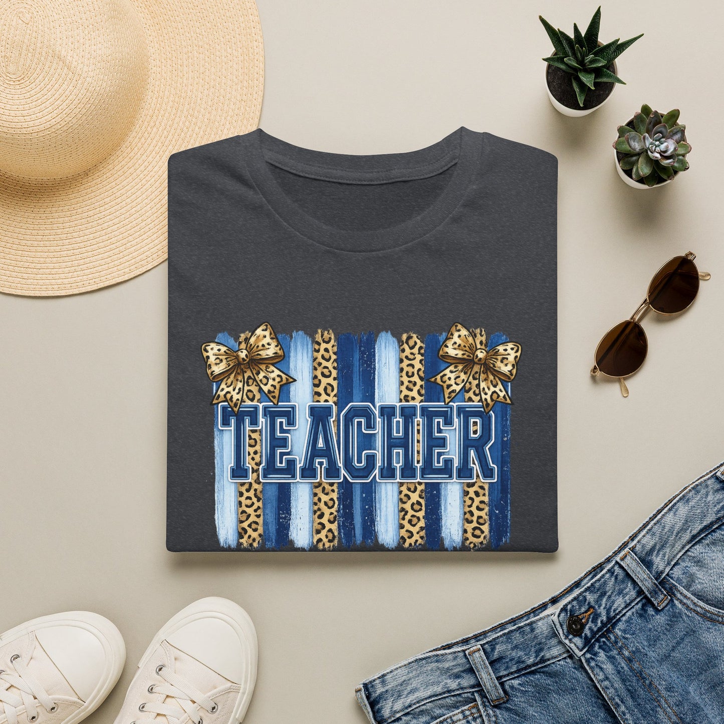 School Spirit Collection - Leopard Stripe T-Shirt