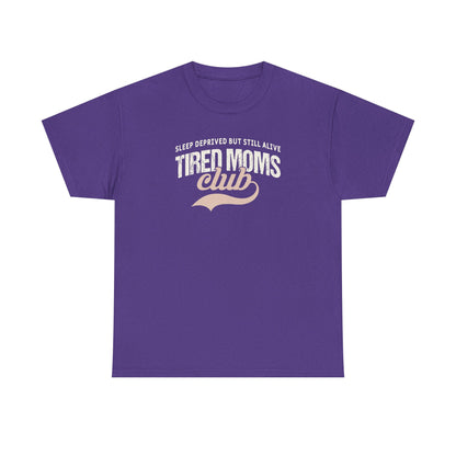 Tired Moms Club Shirt – Funny Mom Life T-Shirt – Sleep Deprived Mom Tee – Coffee Lover Gift for Moms