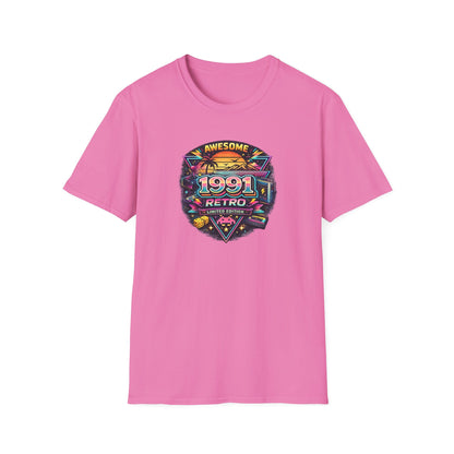 Vintage 1991 Retro Shirt – 90s Nostalgia Graphic Tee | Retro Gamer Aesthetic T-Shirt