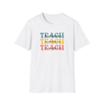 Teach Retro Stack T-Shirt — Vintage Teacher Appreciation Tee