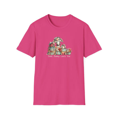 Some Bunny Loves You Shirt – Cute Easter Bunny Graphic Tee, Spring Gift Shirt, Floral Bunny T-Shirt, Pastel Easter Outfit, Women’s Easter Top