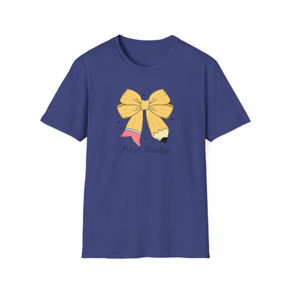 Personalized Pencil Bow Tee