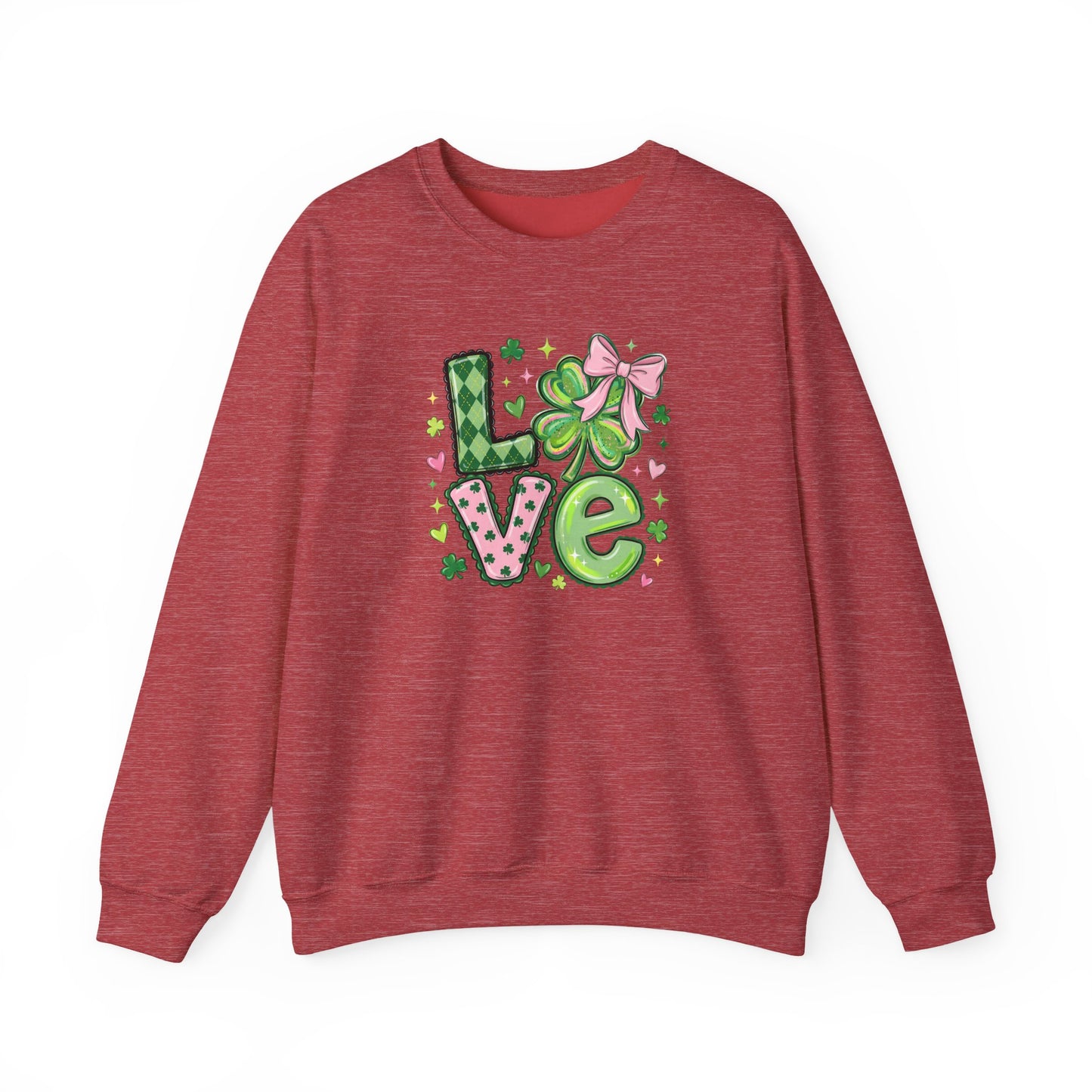 Love & Lucky Shamrock Sweatshirt – St. Patrick’s Day Cute Clover Pullover