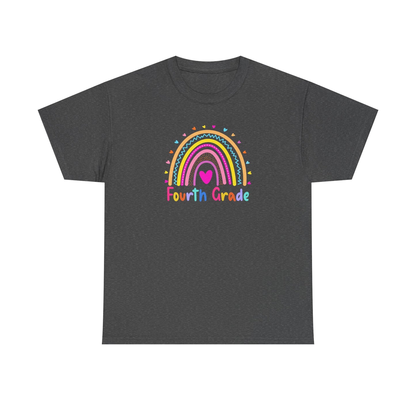 Fourth Grade Rainbow T-Shirt — Perfect for Classroom Fun