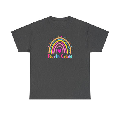 Fourth Grade Rainbow T-Shirt — Perfect for Classroom Fun