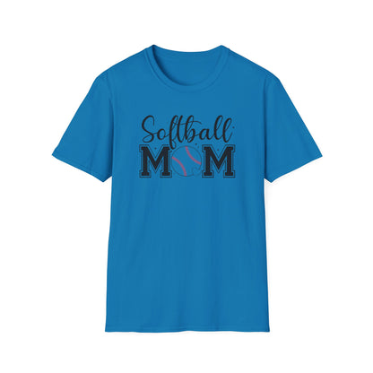 Softball Mom Front & Back Shirt – Trendy Softball Mom Graphic Tee, Double-Sided Game Day Shirt, Sports Mom Gift, Softball Season Apparel