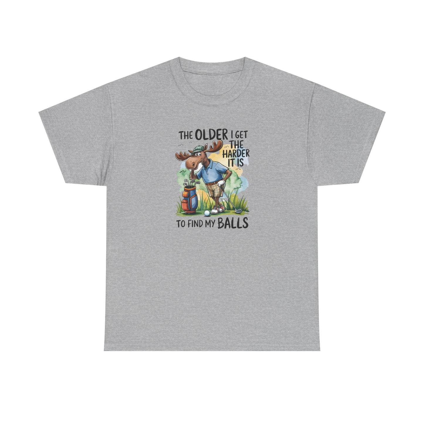 "The Older I Get the Harder It Is to Find My Balls" Funny Golf Shirt — Golf Humor T-Shirt