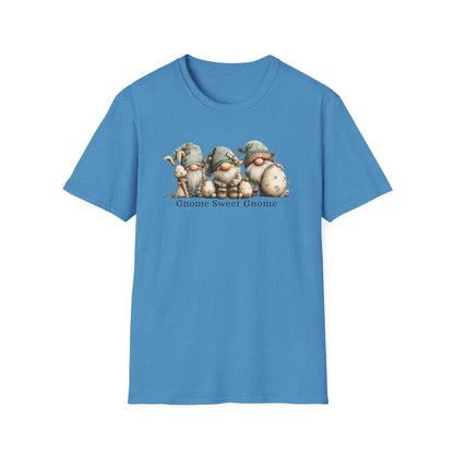 Gnome Sweet Gnome T-Shirt — Cute Woodland Gnome Trio Tee