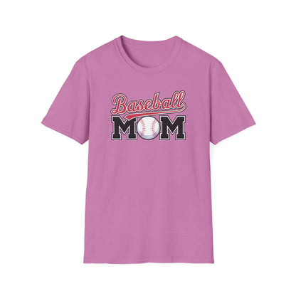 Baseball Mom Script Shirt – Cute Game Day Sports Mom Tee | Classic Baseball Mama Graphic T-Shirt