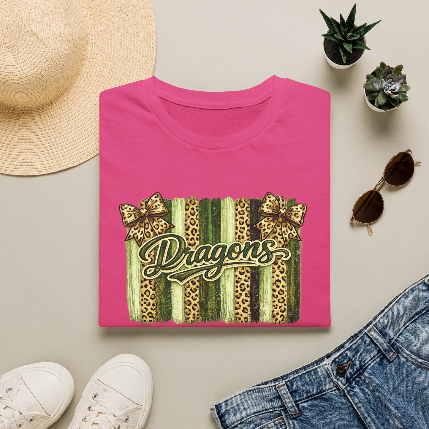 School Spirit Collection - Leopard Stripe T-Shirt