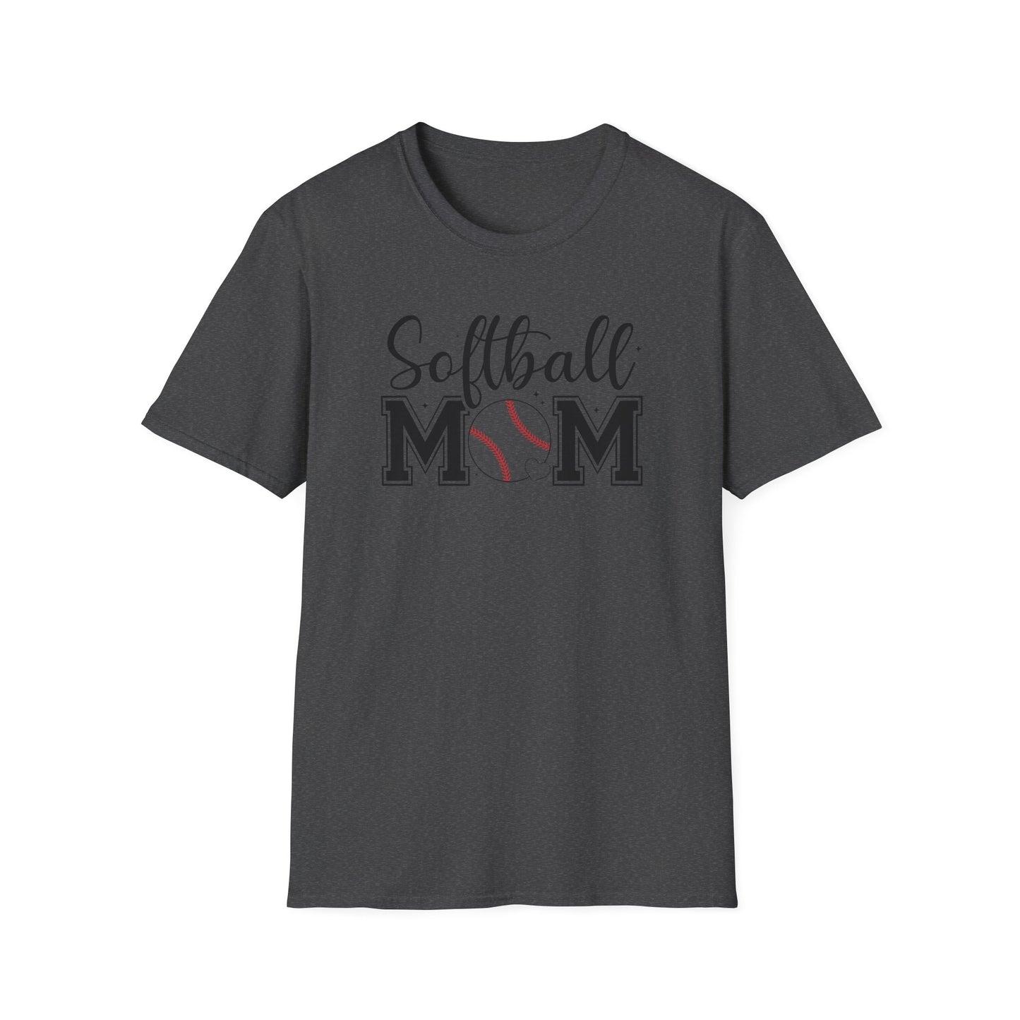 Softball Mom Front & Back Shirt – Trendy Softball Mom Graphic Tee, Double-Sided Game Day Shirt, Sports Mom Gift, Softball Season Apparel