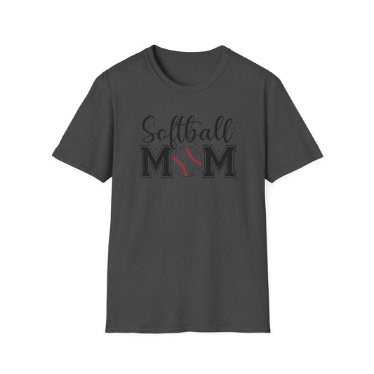 Softball Mom Front & Back Shirt – Trendy Softball Mom Graphic Tee, Double-Sided Game Day Shirt, Sports Mom Gift, Softball Season Apparel