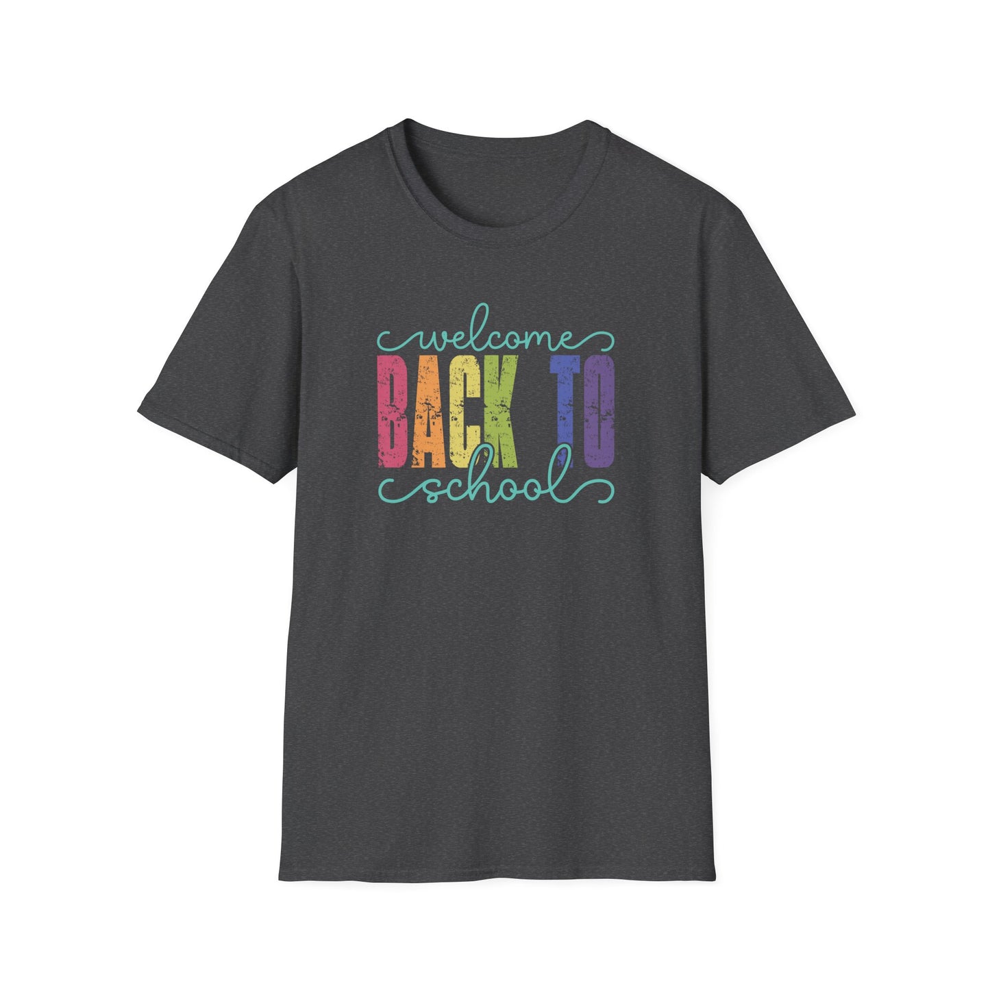 Back to School T-Shirt — "Welcome Back to School" Colorful Retro Print
