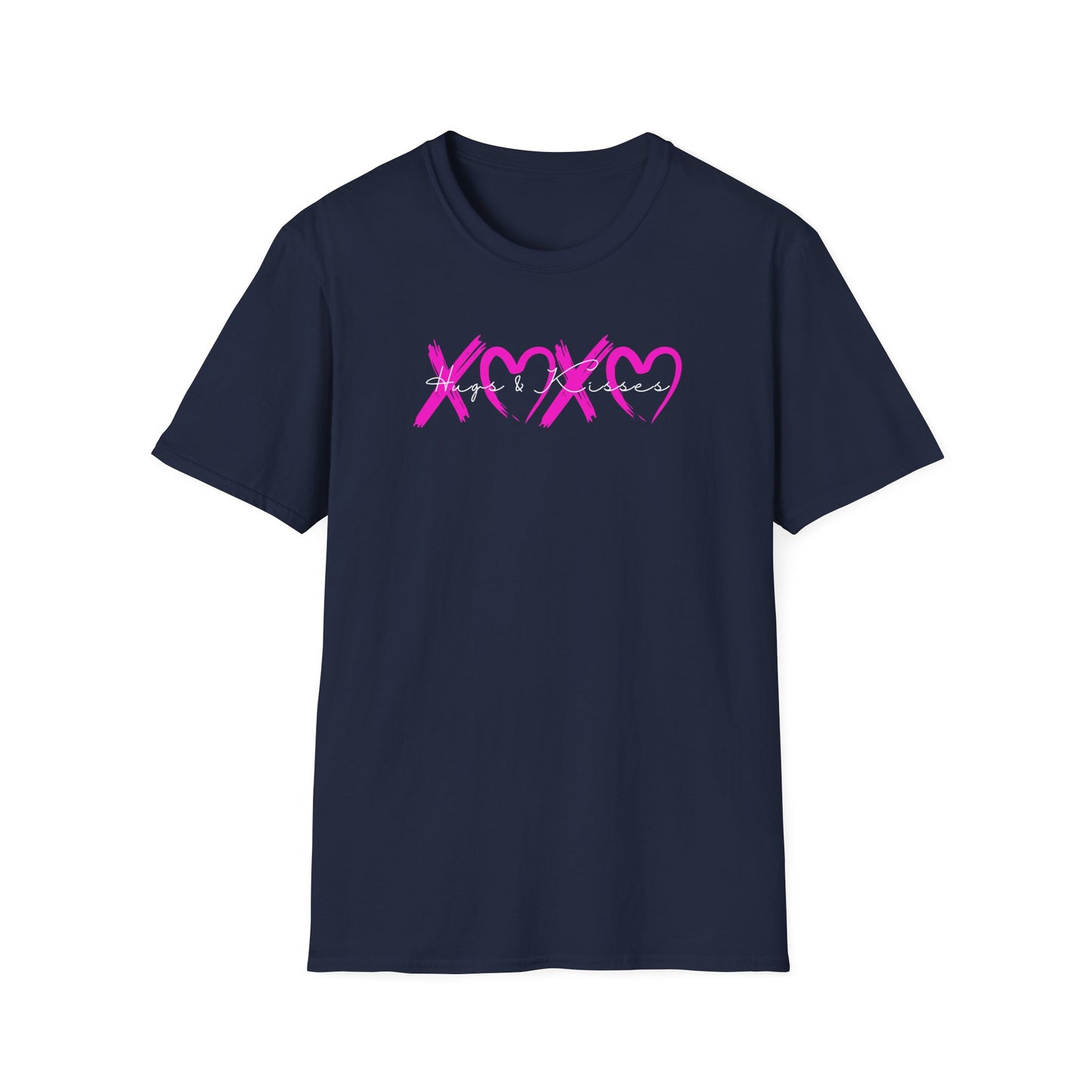 XOXO Hugs & Kisses Valentine Heart Graphic T-Shirt