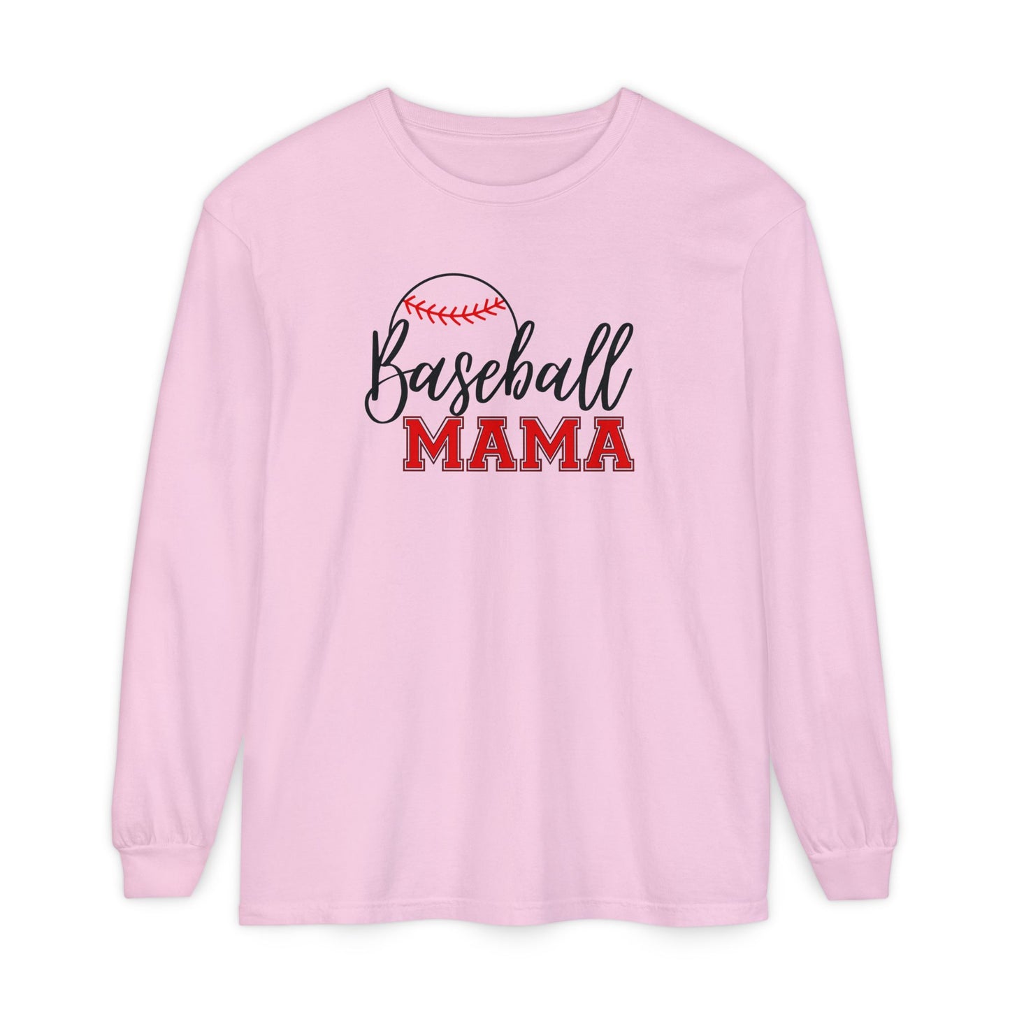 Personalized Baseball Mama Shirt – Custom Player Name & Number Back – Varsity Sports Mom Tee – Game Day Shirt