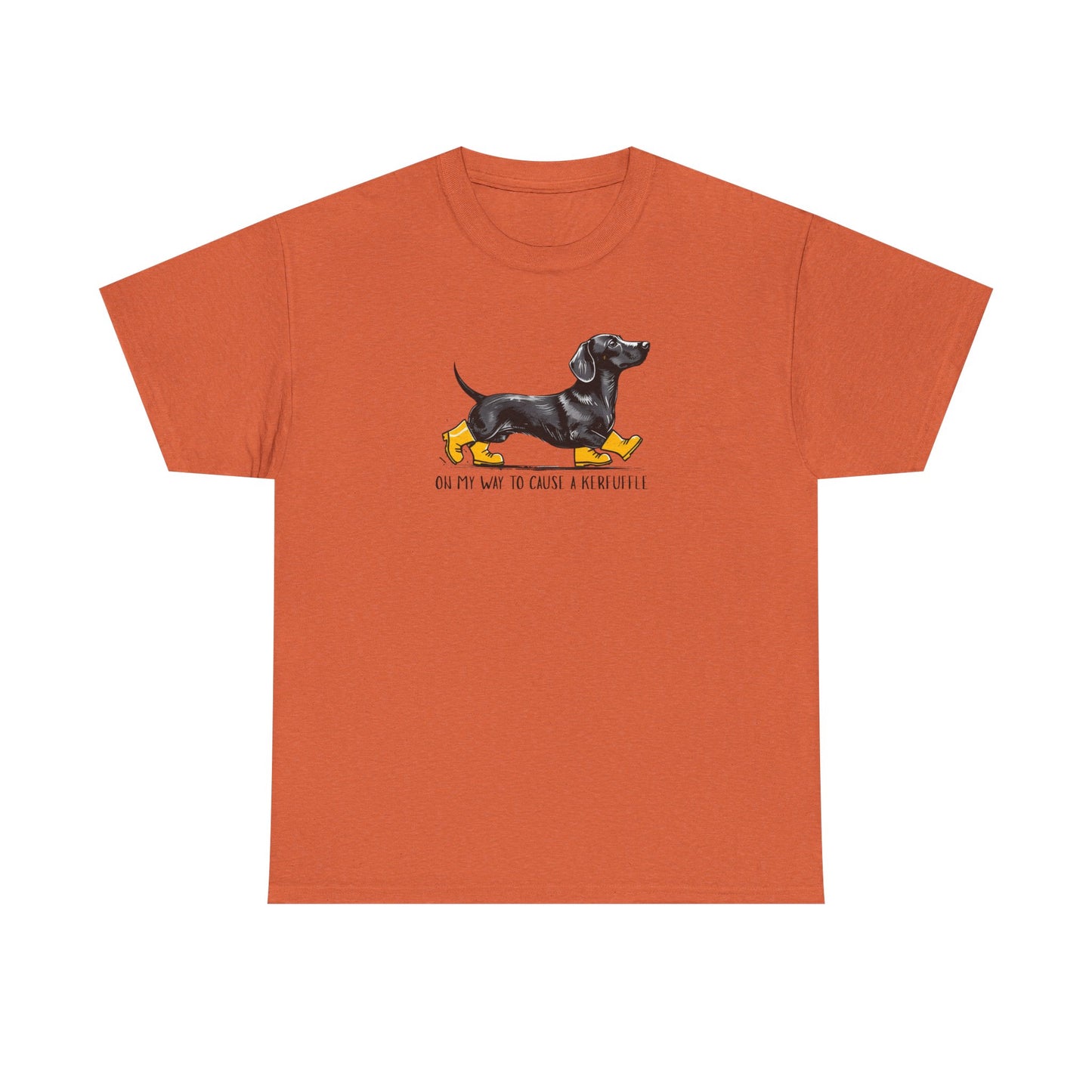 Funny Dachshund Shirt – “On My Way to Cause a Kerfuffle” Tee | Cute Wiener Dog Shirt
