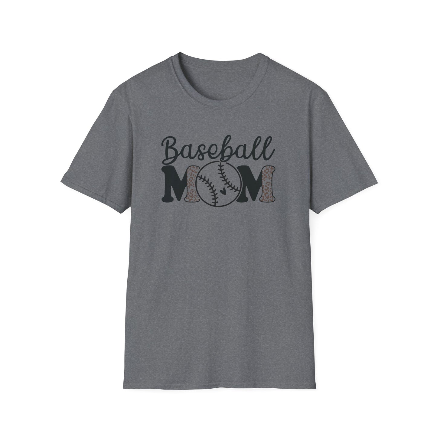 Baseball Mom Leopard Print Shirt – Cute Game Day Sports Mom Tee | Trendy Baseball Mama Graphic T-Shirt