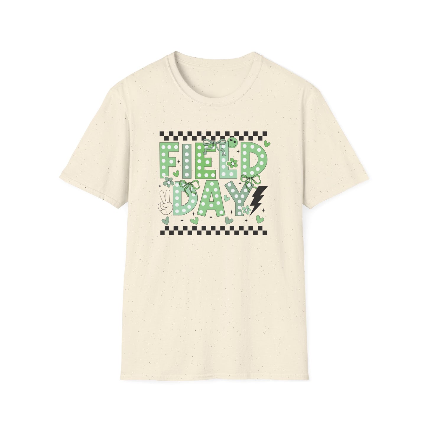 Cute Green Polka Dot School Field Day T-Shirt