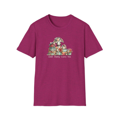 Some Bunny Loves You Shirt – Cute Easter Bunny Graphic Tee, Spring Gift Shirt, Floral Bunny T-Shirt, Pastel Easter Outfit, Women’s Easter Top