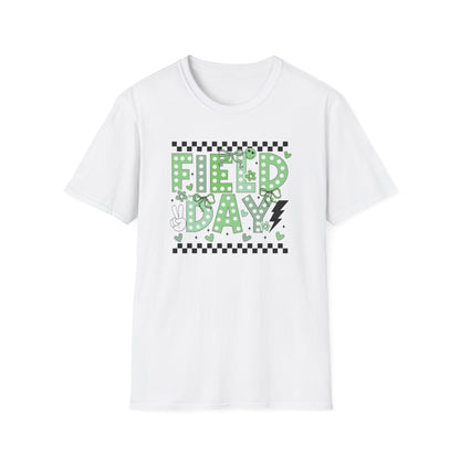 Cute Green Polka Dot School Field Day T-Shirt
