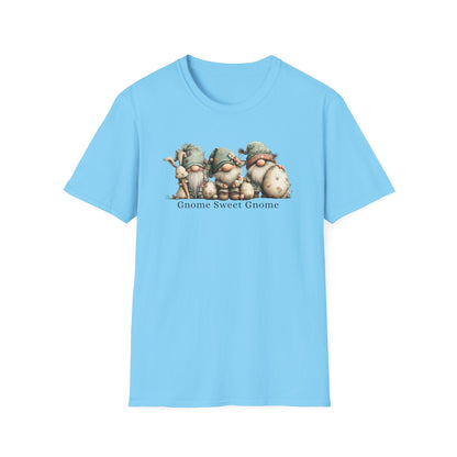 Gnome Sweet Gnome T-Shirt — Cute Woodland Gnome Trio Tee