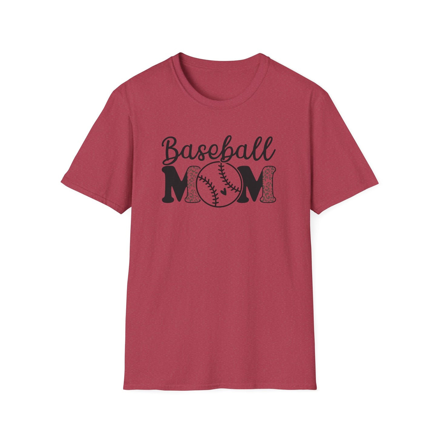 Baseball Mom Leopard Print Shirt – Cute Game Day Sports Mom Tee | Trendy Baseball Mama Graphic T-Shirt