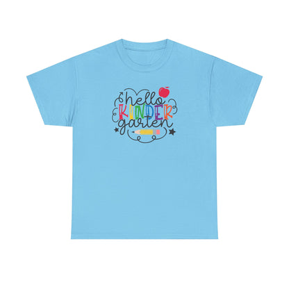 Hello Kinder Shirt - Perfect for the First Day of School