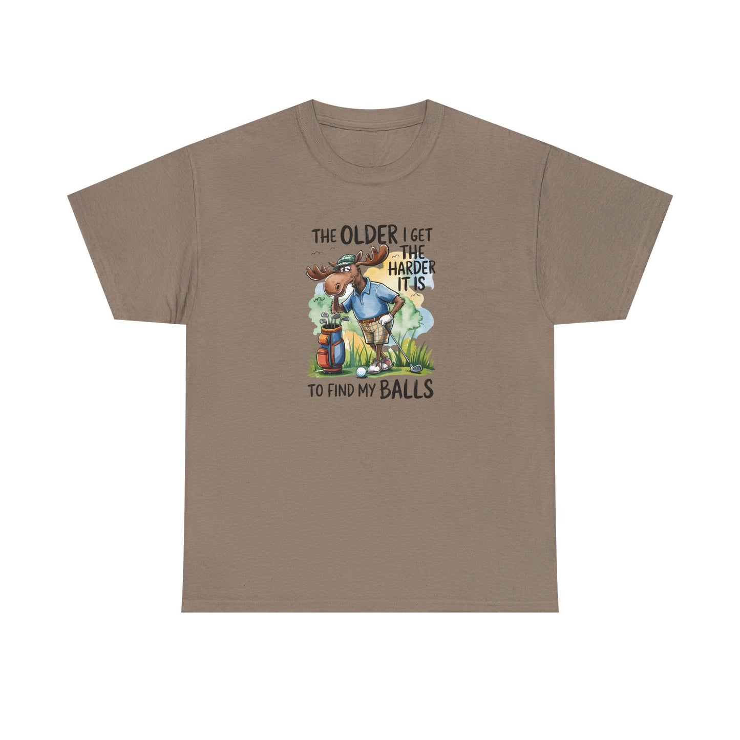 "The Older I Get the Harder It Is to Find My Balls" Funny Golf Shirt — Golf Humor T-Shirt