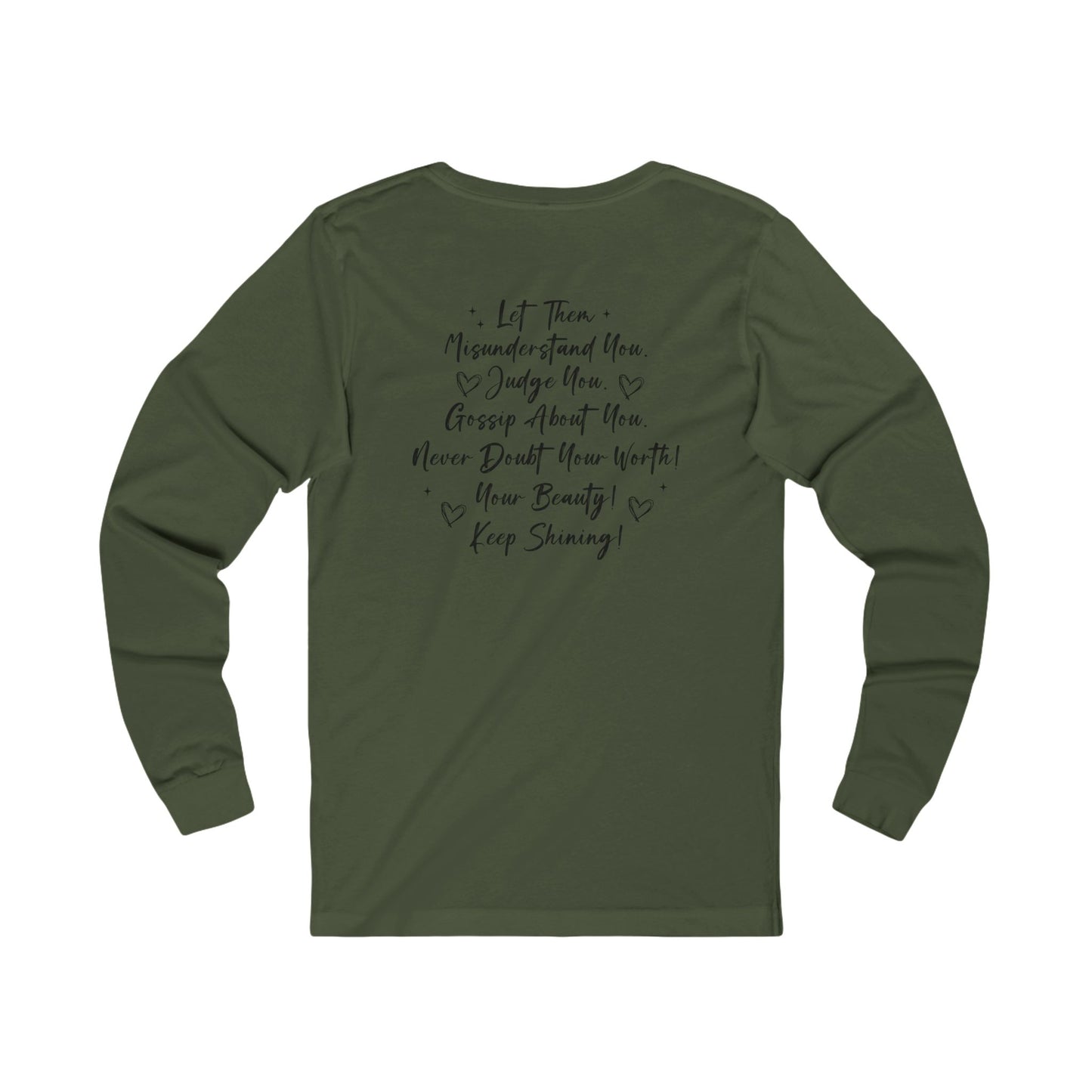 Let Them Long Sleeve Tee — Inspirational 'Let Them' Message Shirt