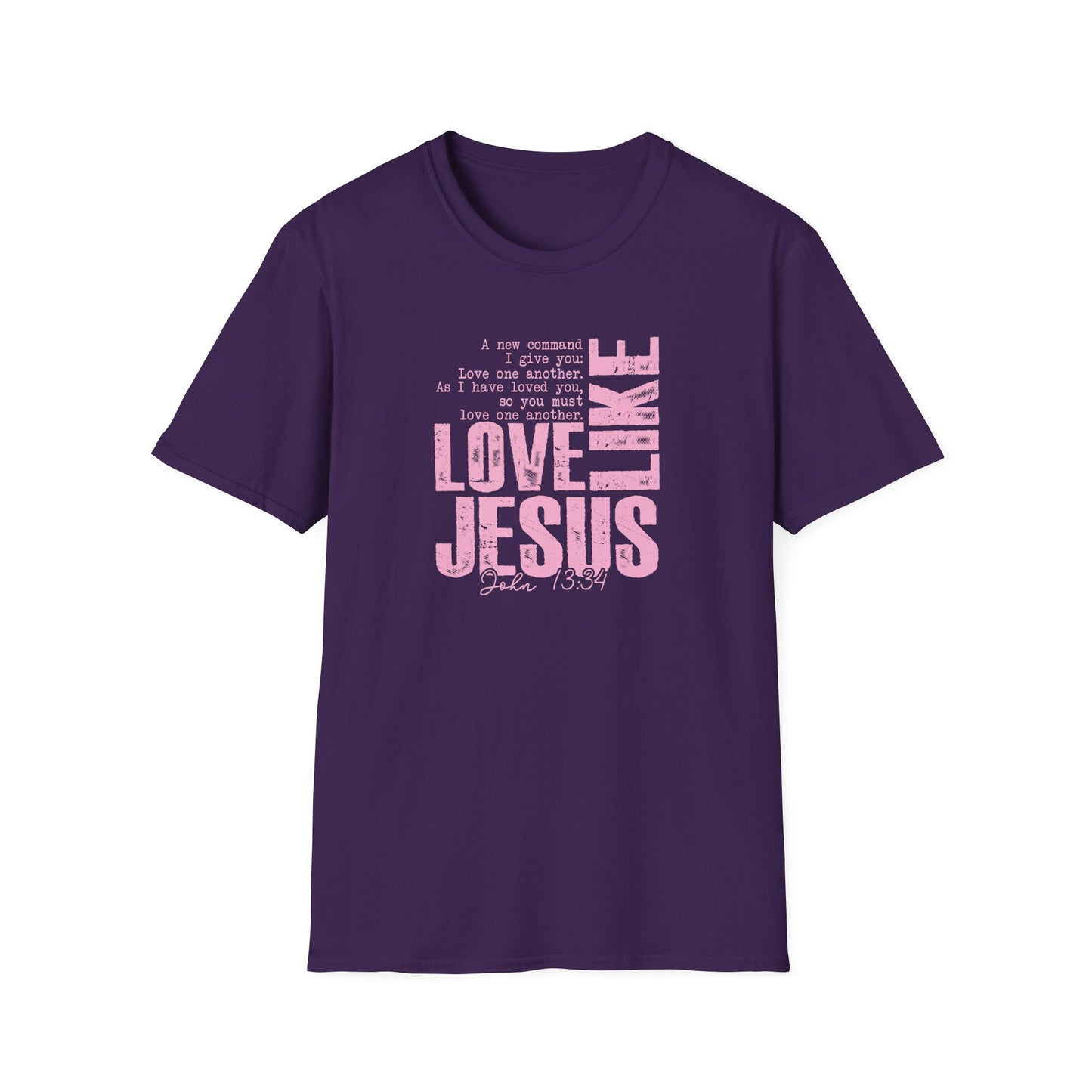 Love Like Jesus T-Shirt — Inspirational Christian Faith Tee (John 13:34)