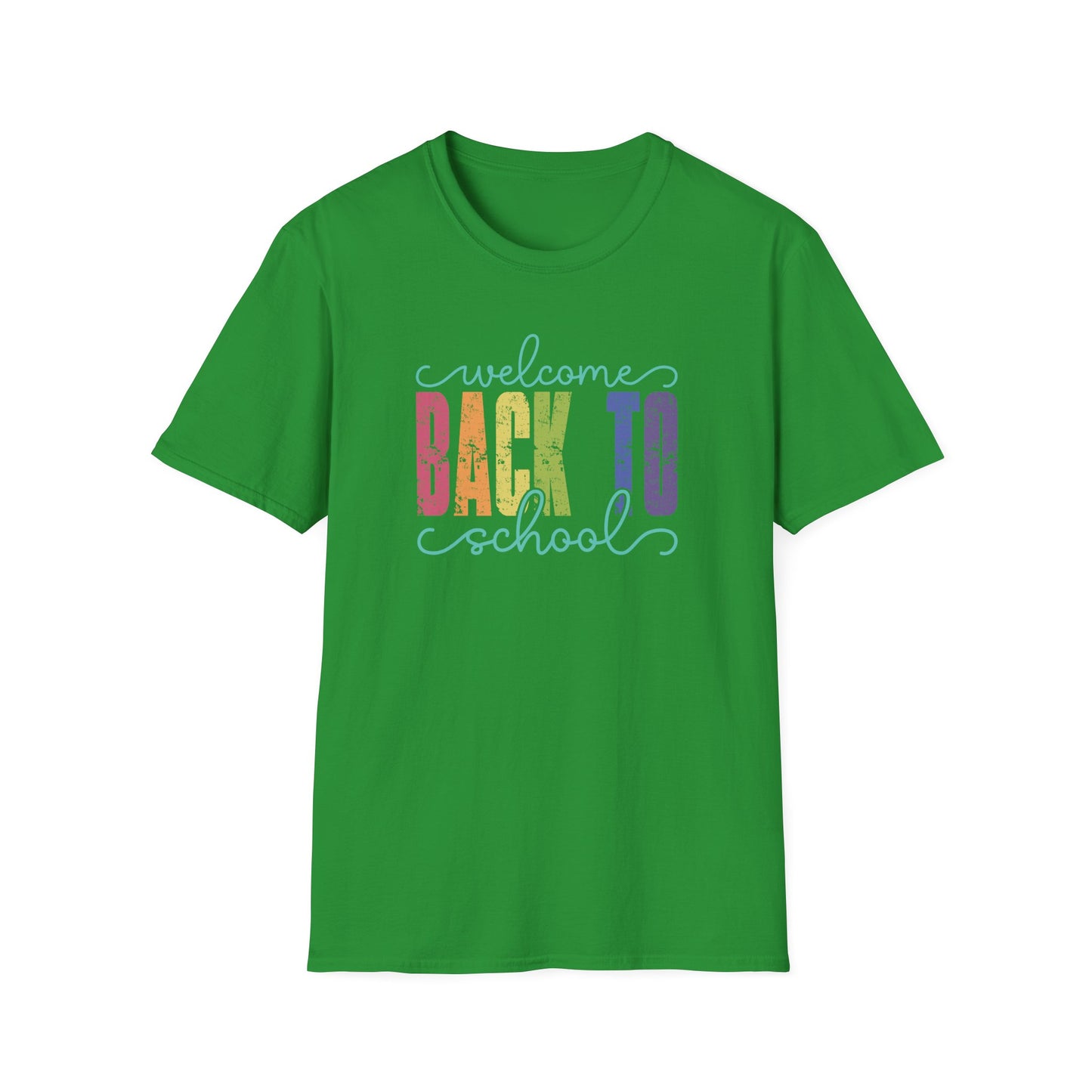 Back to School T-Shirt — "Welcome Back to School" Colorful Retro Print