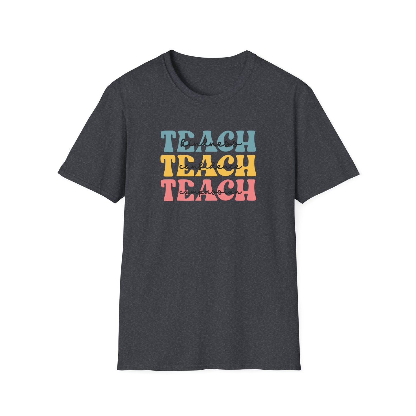 Teach Retro Stack T-Shirt — Vintage Teacher Appreciation Tee
