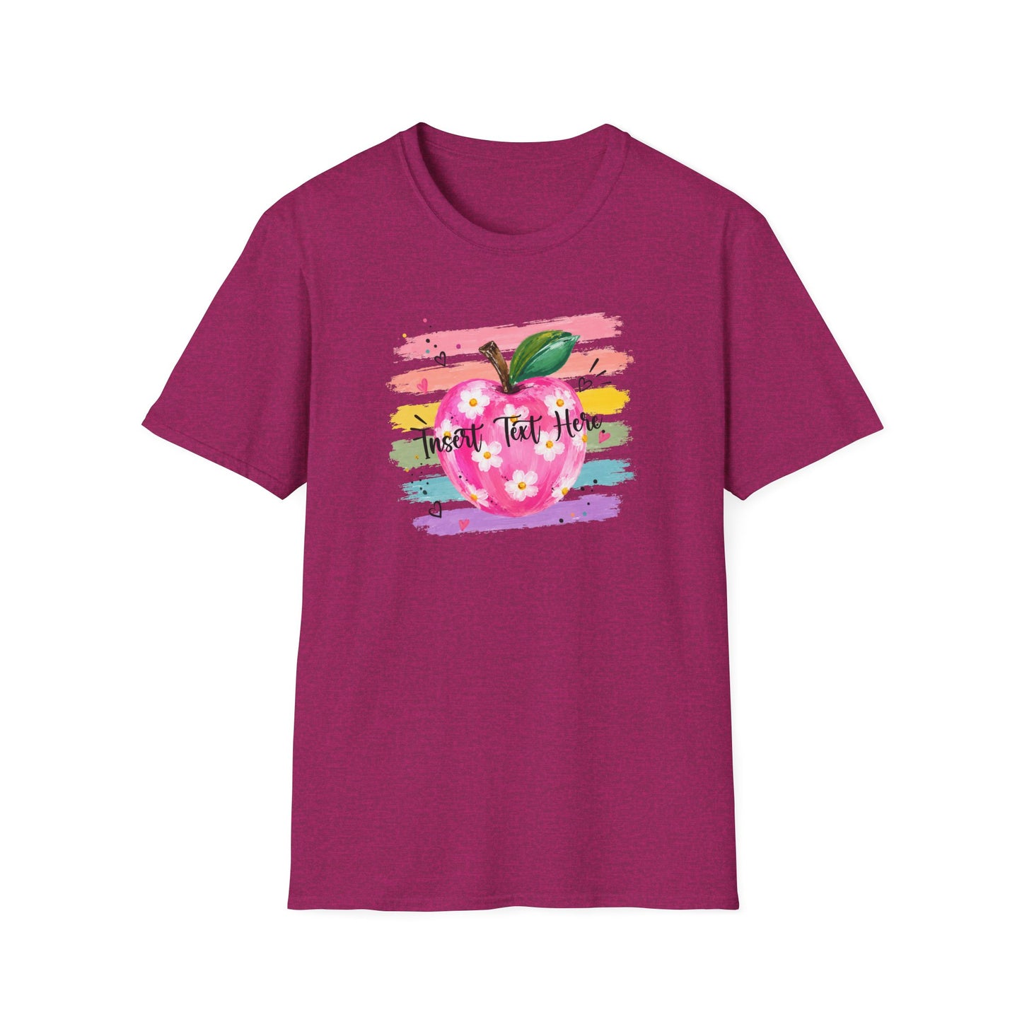 Personalized Teacher Apple Shirt | Custom Teacher Name or Grade Level Tee