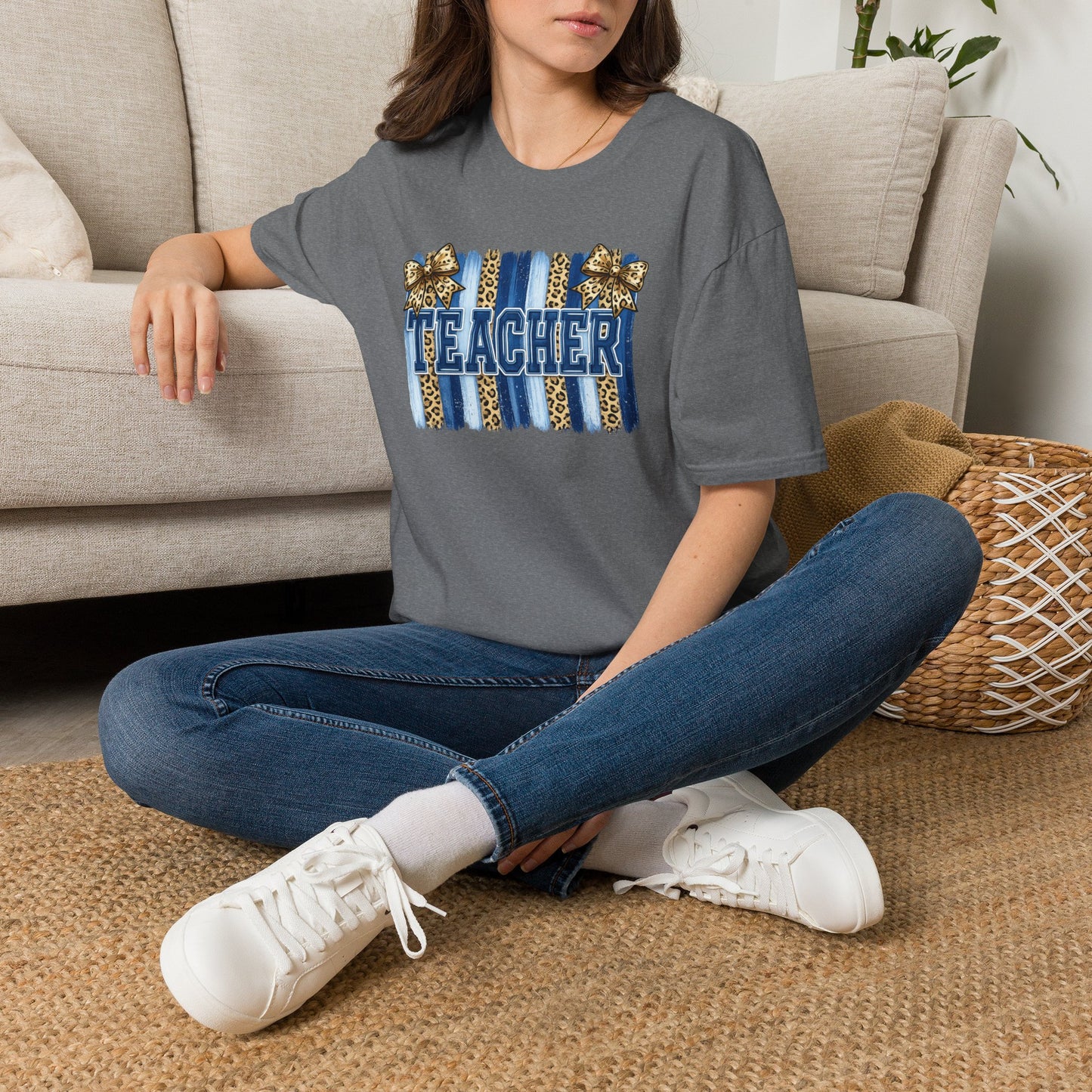 School Spirit Collection - Leopard Stripe T-Shirt