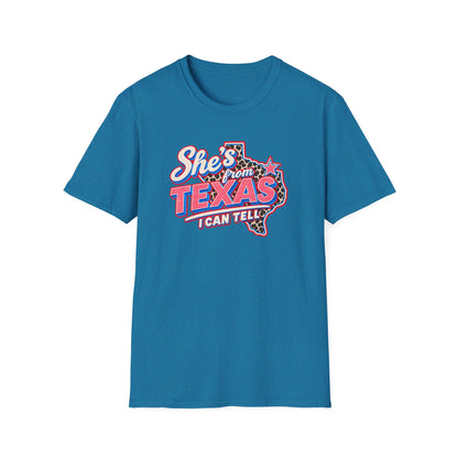 She’s From Texas I Can Tell Shirt | Retro Western Texas Graphic Tee | Southern Cowgirl T-Shirt