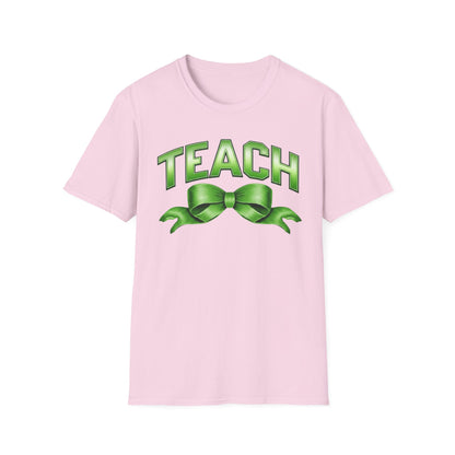 Teach Green Ribbon T-Shirt — Teacher Appreciation Back-to-School Tee