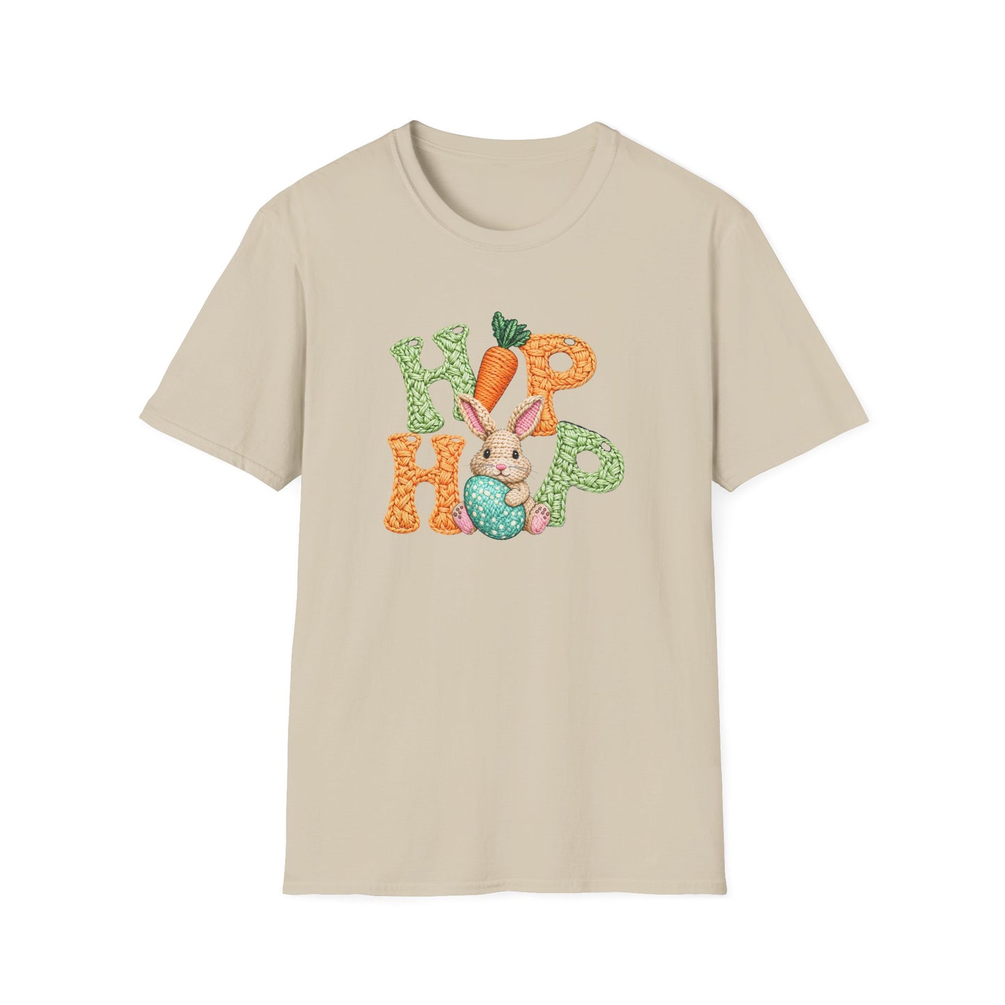 Easter Bunny "Hip Hop" Graphic T-Shirt — Cute Bunny & Carrot Spring Tee