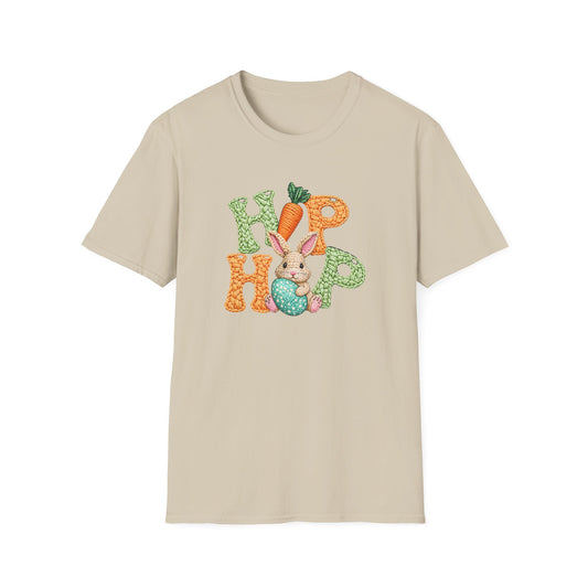 Easter Bunny "Hip Hop" Graphic T-Shirt — Cute Bunny & Carrot Spring Tee