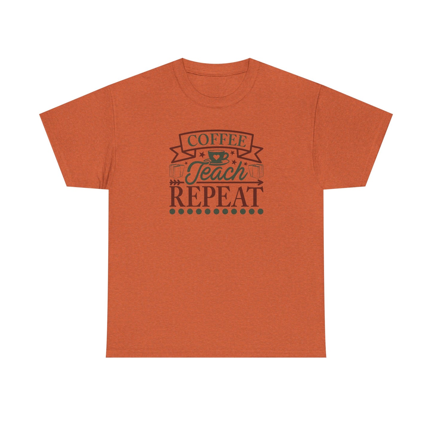 Coffee Teach Repeat Shirt | Vintage Teacher T-Shirt | Coffee Lover Teacher Gift | Back To School Teacher Tee | Educator Shirt