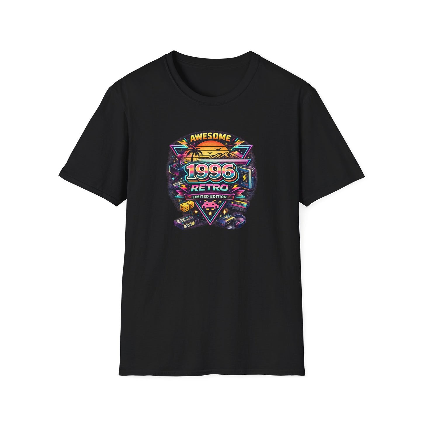 Vintage 1996 Retro Shirt – 90s Nostalgia Graphic Tee | Retro Gamer Aesthetic T-Shirt