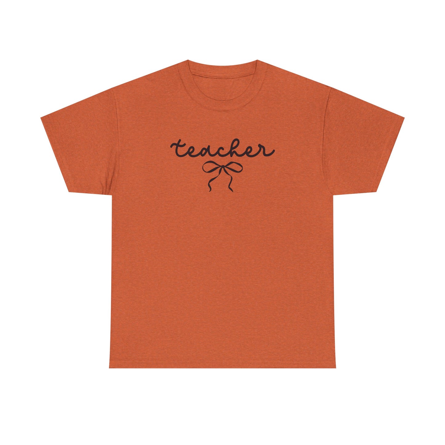 Teacher Script Tee - Teacher Bow Graphic Tee | Cute Teacher Shirt